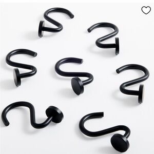 West Elm metal shower curtain hangers